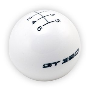 Ford Mustang Shift Knob - Ford Racing - GT350 6-Speed - White - `15-`19
